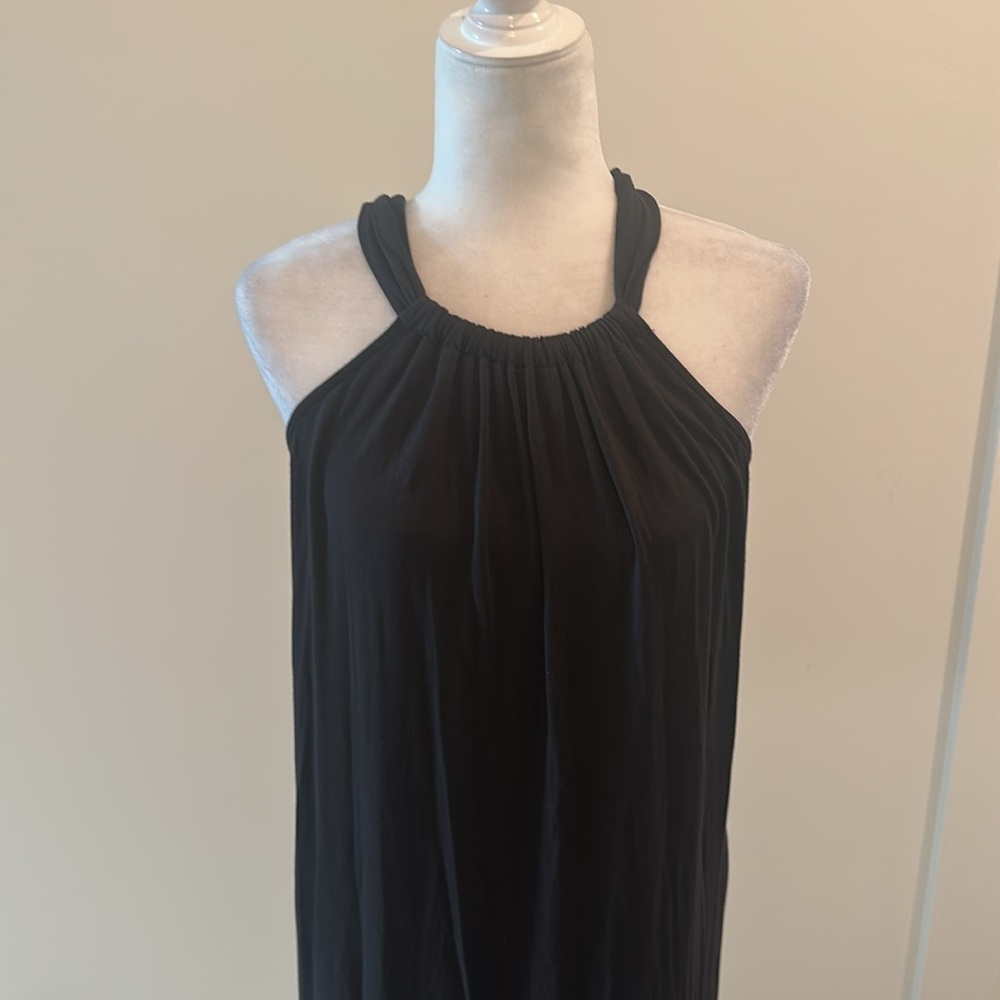 Amour Vert Black Knit Dress Sz M - Picture 2 of 6
